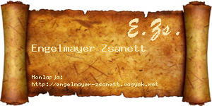 Engelmayer Zsanett névjegykártya