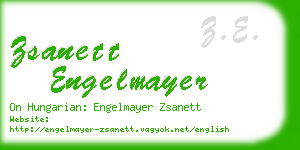 zsanett engelmayer business card
